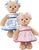 BUKOWSKI Lilly ours en peluche robe bleue 25 cm