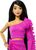 Barbie deluxe modelka - Šaty s ružou