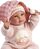 Llorens 63812 NEW BORN - muñeca bebé realista con sonidos y cuerpo de tela suave