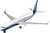 Plastic ModelKit letadlo 03809 - Boeing 737-800 (1:288)