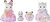 Sylvanian Families Rodina kvetinovej princeznej
