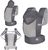 KINDERKRAFT Kindertrage CarryBee Grey