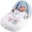 Llorens 63805 NEW BORN - muñeca bebé realista con sonidos y cuerpo de tela suave