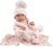 Llorens 84338 NEW BORN DIEVČATKO- realistická bábika bábätko s celovinylovým telom - 43 cm