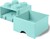 LEGO® úložný box 4 - so zásuvkou aqua  250 x 250 x 180 mm