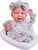Antonio Juan 33228 CARLA - realistische Babypuppe mit weichem Stoffkörper - 42 cm