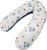 EKO Coussin d'allaitement Velvet Giraffe bleu 180 cm