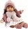 Llorens 38574 LOLA - realistická bábika so zvukmi a mäkkým látkovým telom - 38 cm