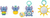 BRIGHT STARTS Set cadou multisenzorial Stitch Tropical Treasures™, 3m+