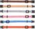 Collar Trixie identificador cachorro mezcla de colores S–M 17–25cmx10mm 6uds