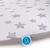 CEBA Housse pour matelas à langer doux 50 x 70 Grey Stars + Pink Stars 2pcs