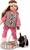 Götz Puppe Hannah mit schwarzem Hund 50cm