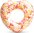 INTEX 56253 Nafukovací kruh srdca Donut 94 x 89 x 25 cm