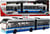 CITY SERVICE CAR - 1:16 Kĺbový autobus - modrý na zotrvačník so zvukmi