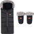 PETITE&amp;MARS Ensemble de sac d'hiver Arctic 4en1 + gants pour poussette Fjora Forever Black