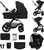 KINDERKRAFT Kočík kombinovaný 3v1 Moov 2 XL Air Black