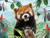 PRIME 3D PUZZLE - Panda rossa 48 pezzi
