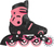 Globber Nastaviteľné inline korčule 34-37 Black-Coral Pink