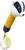 BABYONO Jouet couineur avec hochet blaireau Edmund, 3m+