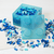 LEGO úložný box 4 s vekom - trblietavá modrá
