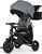 QPLAY Tříkolka Nova Deluxe 5v1 Grey, 10-72 měsíců