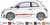 Model Kit auto 3674 - 500 Abarth (2008) (1:24)