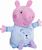 Peppa Pig 2in1 Plüsch-Schläfer spielend + hell, blau, 25 cm