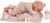 Antonio Juan 33022 LUNA – bambola realistica dormiente con corpo in tessuto morbido – 42 cm