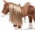 Götz Pony zum Kämmen und Reiten für Puppen 50cm