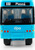 Kovový autobus DPO Ostrava modrý 8 cm