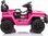 Elektrické autíčko OFFROAD NEW s pohonom zadných kolies, ružové, Lítiová batéria