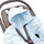 EKO Schlafsack für Autositz Musselin Blau 110x100 cm