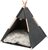 Tipi cueva, fieltro, 55 × 65 × 55 cm, antracita