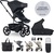 EASYWALKER Set XXL poussette combinée Harvey5 Midnight Black avec accessoires