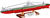Cobi 4855 II WW Полска подводница ORP Orzel, 1:300, 193k