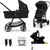 KINDERKRAFT Kočík kombinovaný 4v1 Newly Classic Black + Mink PRO