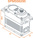Spektrum servo S6295 Vysokorýchlostný Vysoký krútiaci moment BL HV MG 30.0kg.cm 0.062s/60° 23T