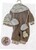 Llorens M844-011 oblečenie pre bábiku bábätko NEW BORN veľkosti 43-45 cm