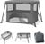 KINDERKRAFT Postieľka cestovná Cami Grey