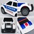 Voiture de police à inertie avec effets 31 cm