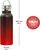 BAAGL Termofľaša s bambusovým viečkom Gradient červeno-čierna, 500 ml