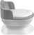 MALTEX Töpfchen tragbare Toilette - Weiß/Grau