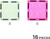 Cleverclixx Magnetická stavebnice Glitter Tiles Pack Transparent - růžová – 16 ks