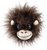 Hračka Dog Fantasy Jungle hlava opičia pískacia tmavo hnedá 12cm