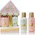 ACCENTRA Set za kupanje Romantic Dreams u kutiji Čajna ruža 2x 100ml