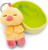 NICI Schlüsselanhänger schlafendes Küken 12 cm, hellgrüner Korb, GREEN