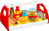 Sada fast food - hamburger a hot dog s doplnkami