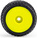 Pro-Line kolo 1:28 kobercové Prism, disk žlutý, Hex 7mm (4): Losi Micro-T