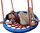 Leagăn rotund tip cuib WOODY 91401 Albastru 85 cm