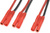 Kábel Y paralelný 2.0mm pozlátený 14AWG 12cm